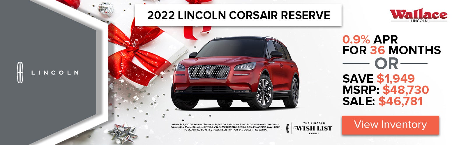 Lincoln Corsair Special Offer